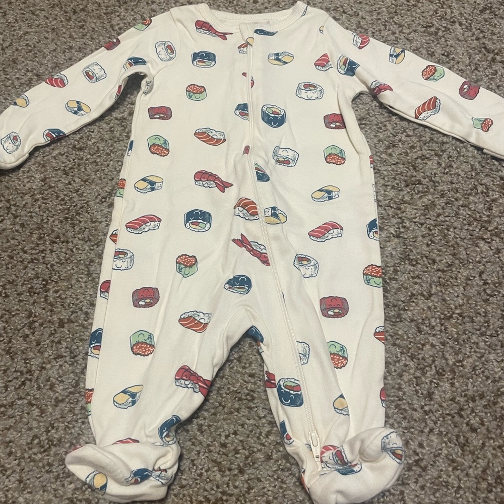 Sushi Print Footie
